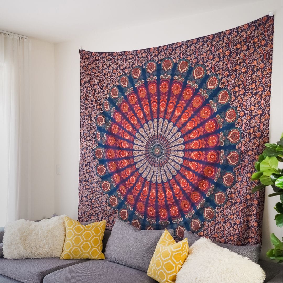 Mandala Tapestries Home Decor Tapestry Cotton Wall Hanging, Size: 84 X 80  Inches Approx at Rs 280/piece in Jaipur