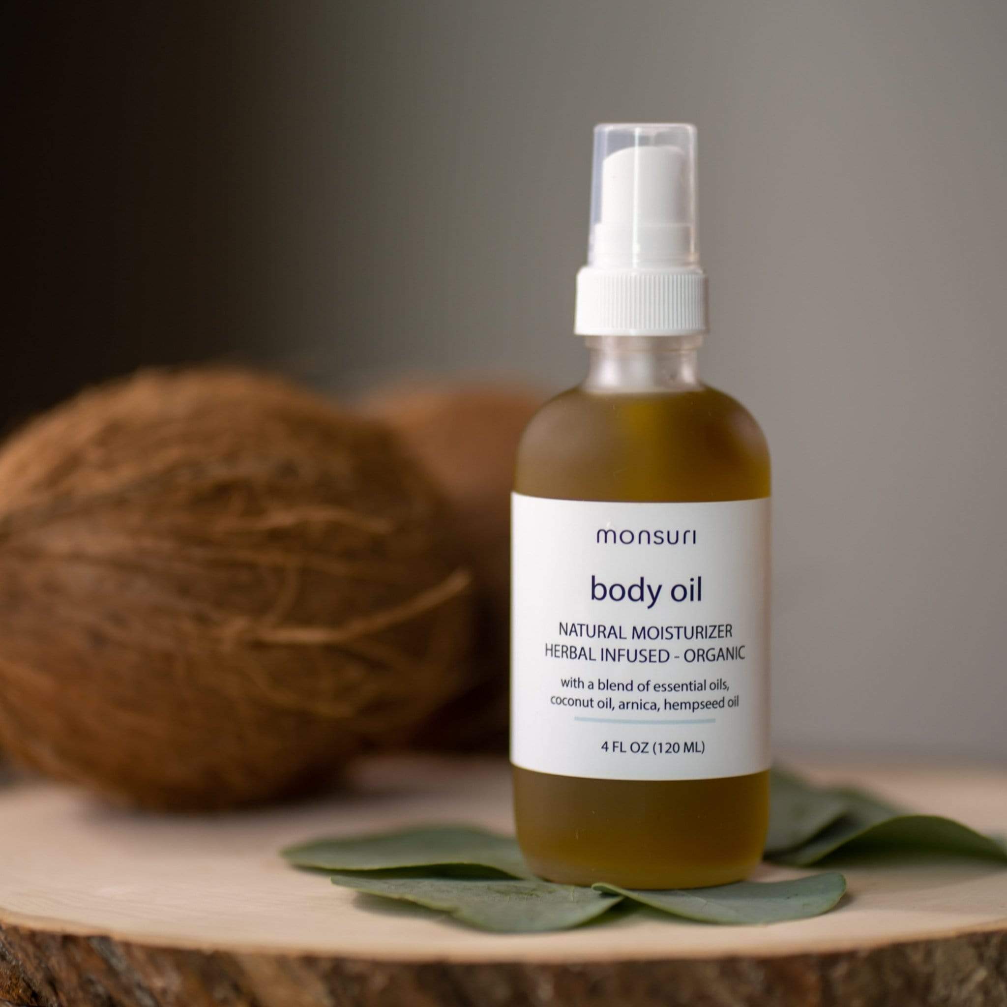 Organic Body Oil - Natural, Sore Muscles & Skin Nourishment - Monsuri